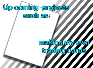 Trading card slide